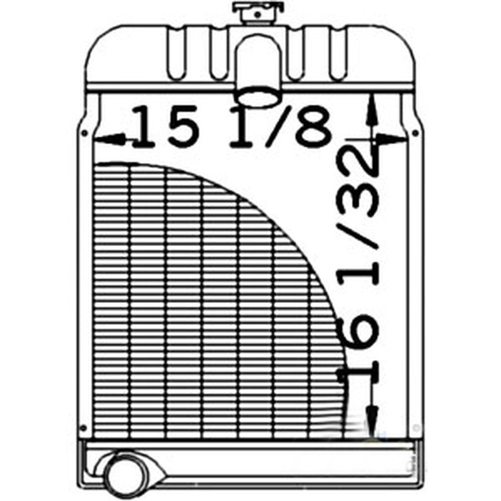 Radiator Fits Case/International Harvester Replaces 356356R96