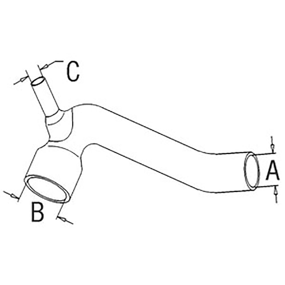 3596194M1 New Bottom Radiator Hose Fits Massey Ferguson MF Tractor 399 w/ Cab