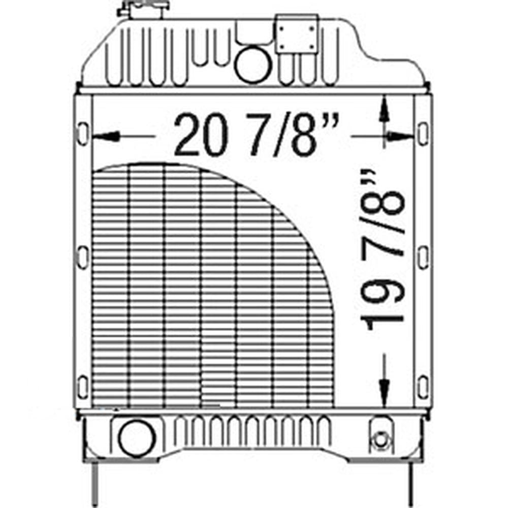 3618628M92 Radiator Fits Massey Ferguson 3070 3075 3095 3120T 6150 6170