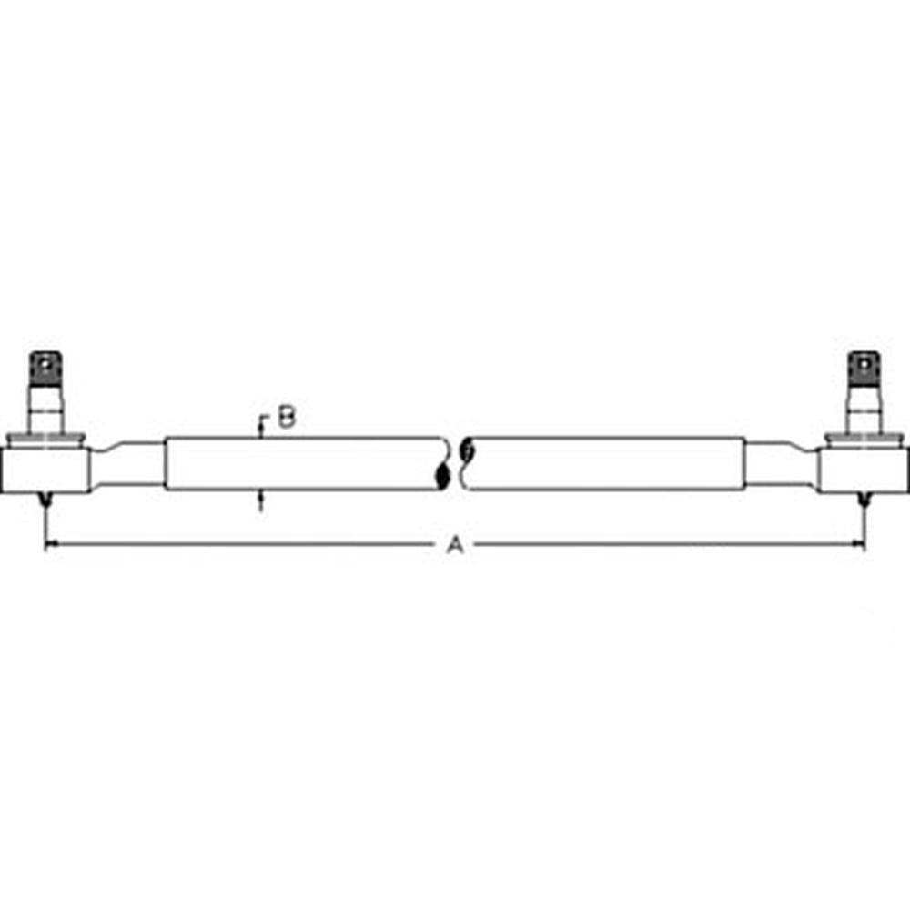 WN-36280-62902-PEX Tie Rod, Complete, RH Fits Kubota M4500 M5500