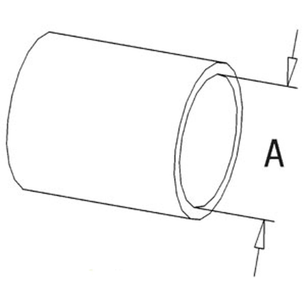 367639X1 Upper Radiator Hose Fits Massey Ferguson 2775 2805 2.250" I.D.