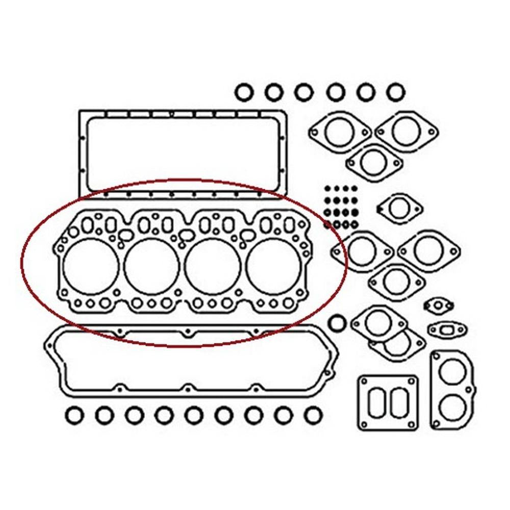 3681E016 Head Gasket Fits MF 3065 3370 698T Fits Caterpillar 416 426 Fits JCB