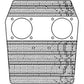 Grille with Light Holes Fits Massey Ferguson 230 250 253 274 294 240 3701928M1
