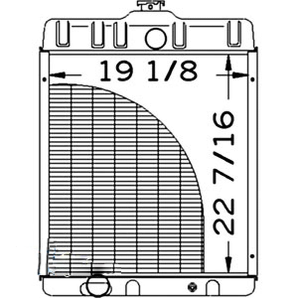Northern 219559 Fits International IH 460 560 Tractor Radiator 370414R1