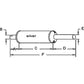 370664R1 New Vertical Round Body Muffler Fits Case-IH Tractor Model 544