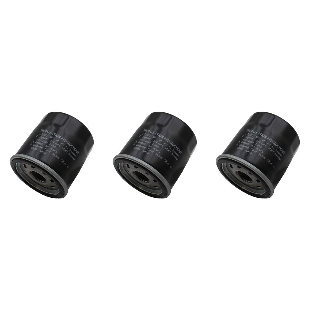 3PK Oil Filter for Club Car Cushman E-Z Go 3/4" Thread 2 11/16" OD 3" H