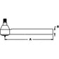 3764132M1 Inner Tie Rod Fits Massey Ferguson 3645 3655 3660 8120 8140