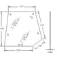 Cab Glass - Rear Window Upper Tinted Fits Massey Ferguson 4225 4235 3806581M3