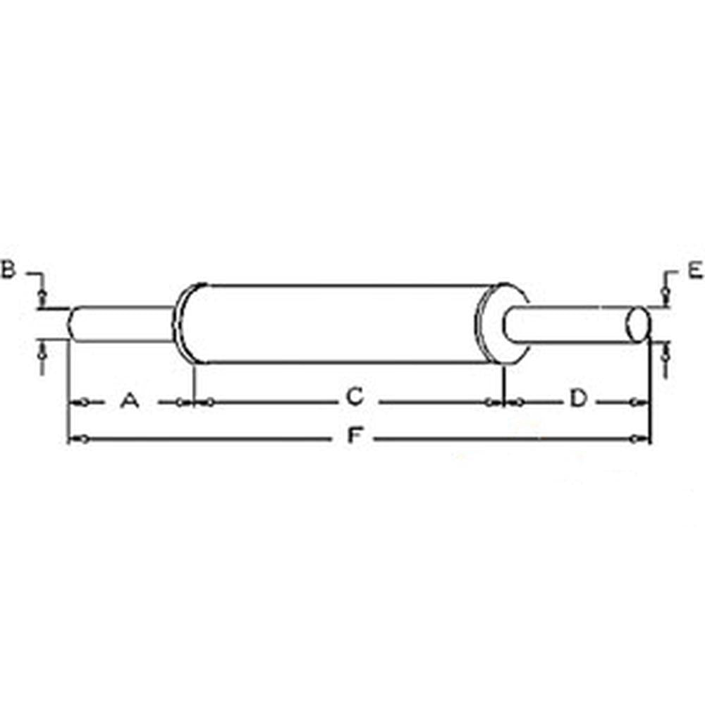 3821782M91 3821782V91 Muffler Fits Massey Ferguson 290 30D 362 372 382 382N 565