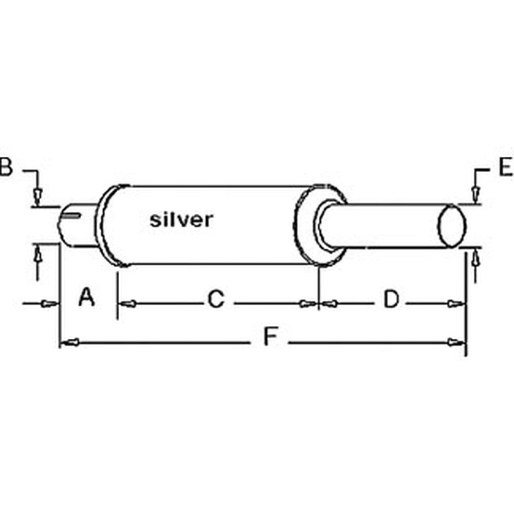 Muffler Fits International 806 706 384345R91