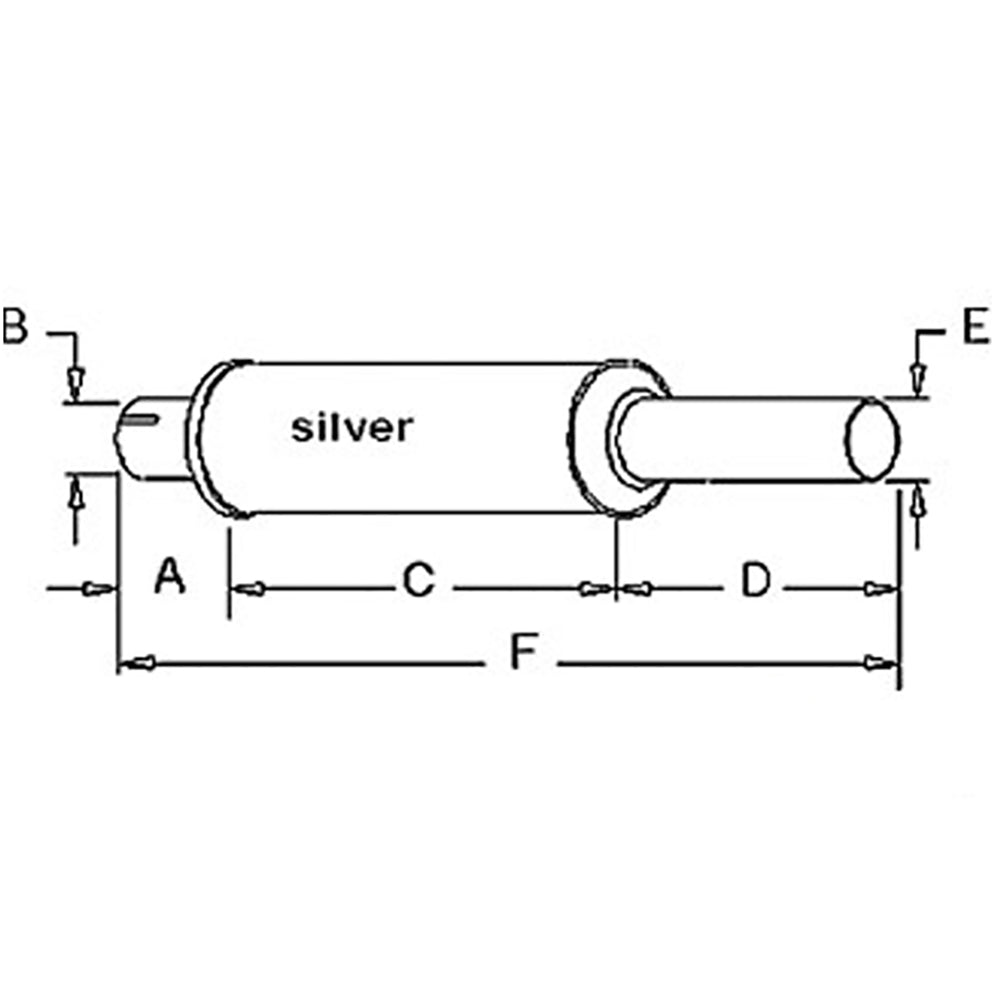 Muffler Fits Case/International Harvester Replaces 384345R1