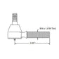 38440-44780 TIE ROD END Fits Kubota B1700 B2100 B2400 ++ L185 L235 L245 L2050