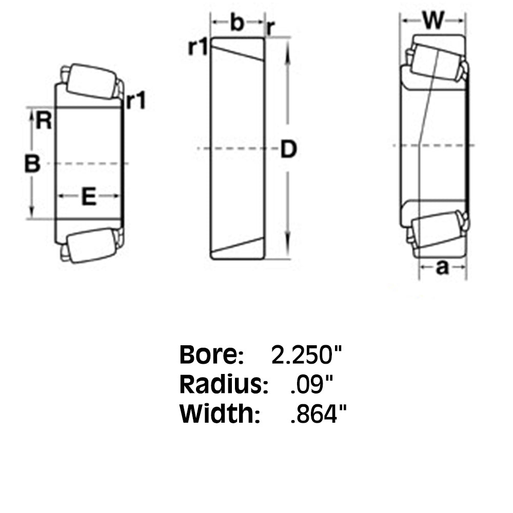 Tapered Roller Bearing Cone Fits Hesston Replaces 712802
