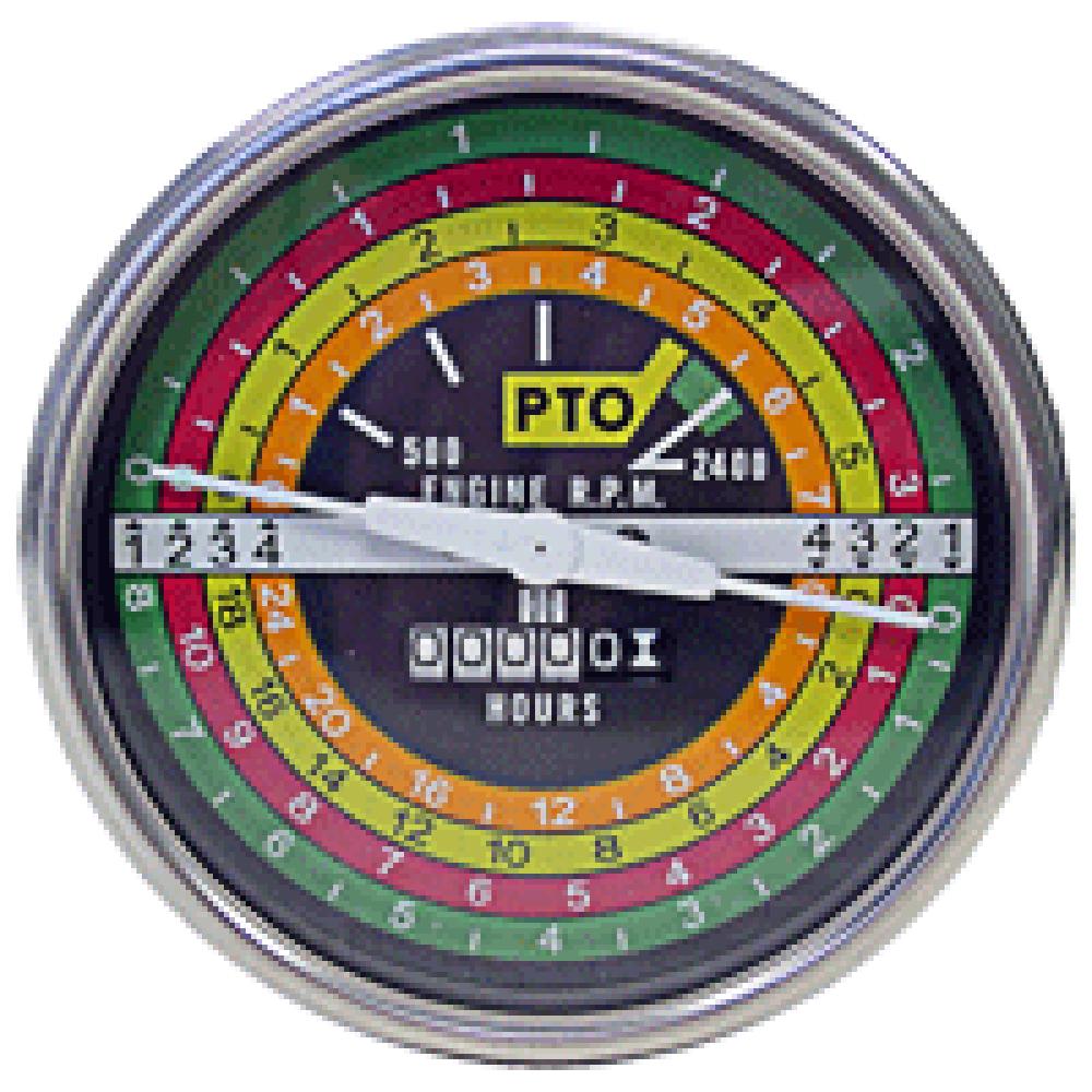 Tachometer Gauge - Black Face Fits International 706 826 1456 756 806 1256 766