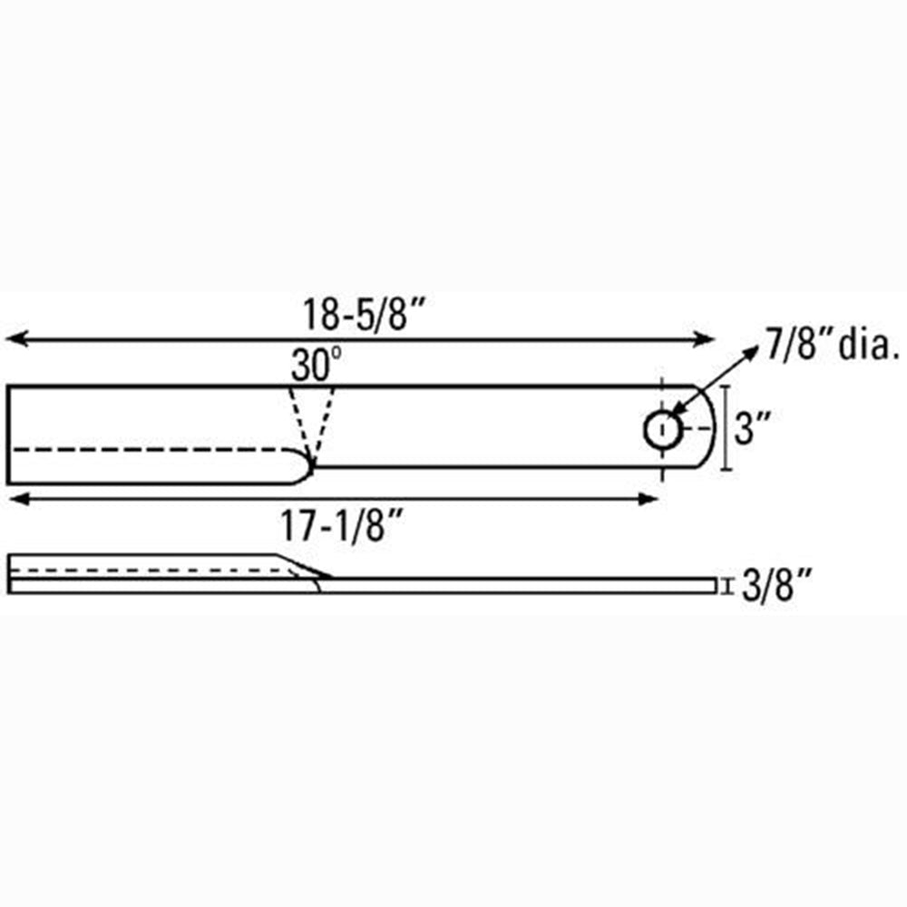 Rotary Cutter Blade 3900RCB fits Several Fits Woods Models