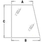 394700A1 Fits Case IH Upper Door Glass (RH) for Models 580M, 580SM, 590SM