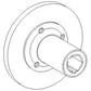 398526A1 New Feeder House Jack Shaft Drive Hub Fits Case-IH Combine Models