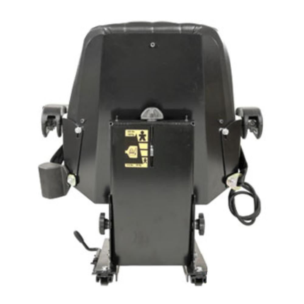 Black Vinyl Seat Assembly w/ Suspension Fits Kubota Replaces 3A011-85010