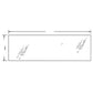 Lower Rear Glass Fits M105S M4900 M5700 M6800 M8200 M9000 M95S 3A751-70550 3A751