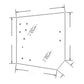 Upper Rear Glass Fits Kubota M5040 M6040 M7040 M8540 M9540 Models 3C581-70553 3C