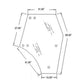 Left Hand Tinted Door Glass Fits M5040 M6040 M7040 M8540 M9540 3C581-70770 3C581