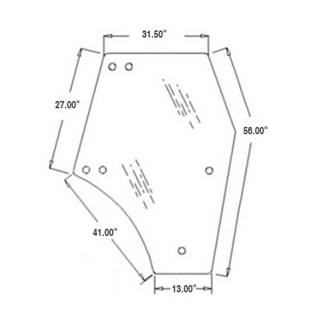 New Cab Glass - LH Door Tinted Fits Kubota 3C581-70770, 3C581-70774 114677