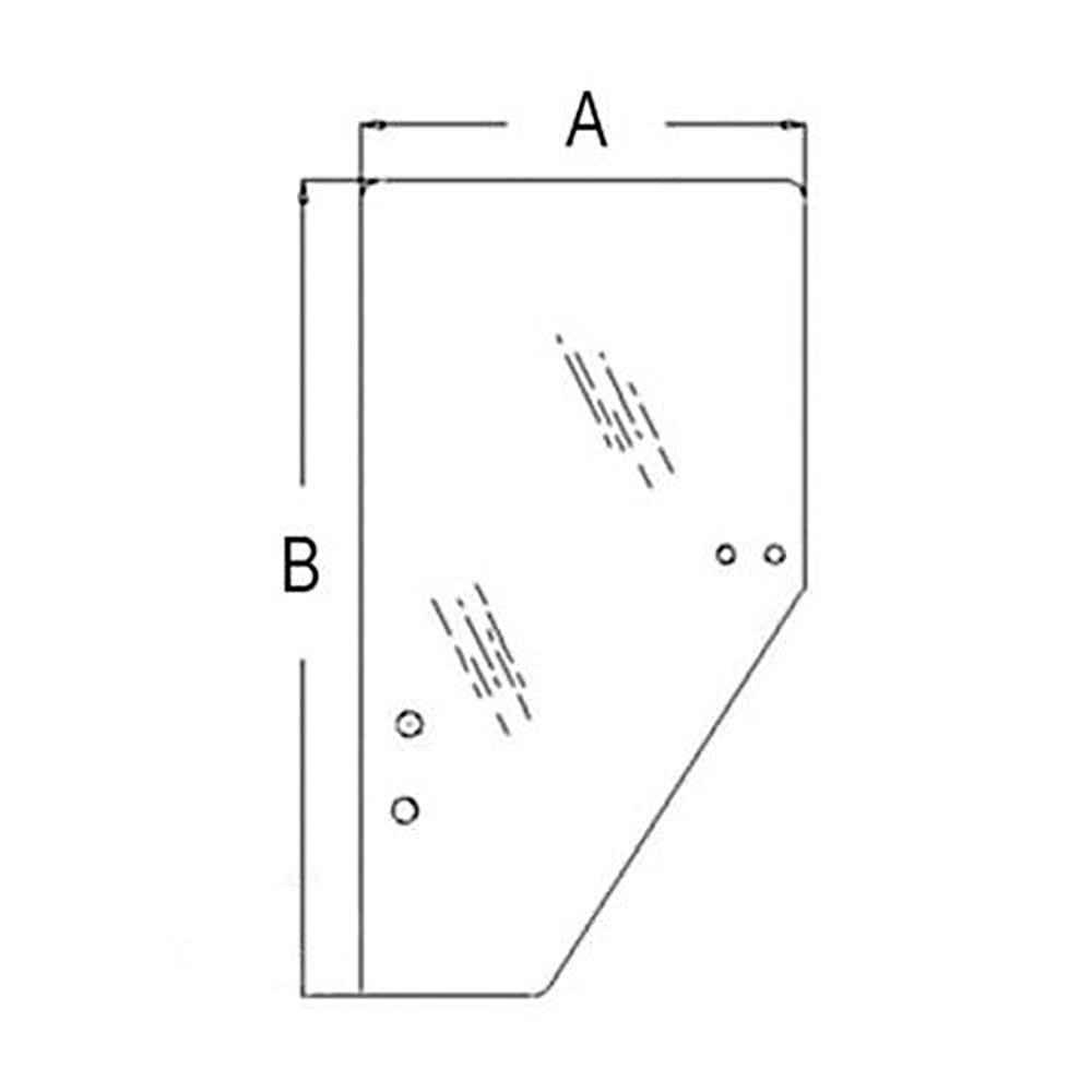 Fits Kubota LH Tractor Glass Door for Models M110 M105X M125X M120 3F260-53080