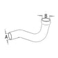Vintage Fits IH Fits FARMALL Upper Radiator Hose 574 674 gas all gas 402206R1