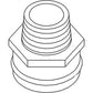 Fits Allis CHALMERS 4035857HB118 HOSE BARB 1 1/8" Fitting for Water Pump 7400884