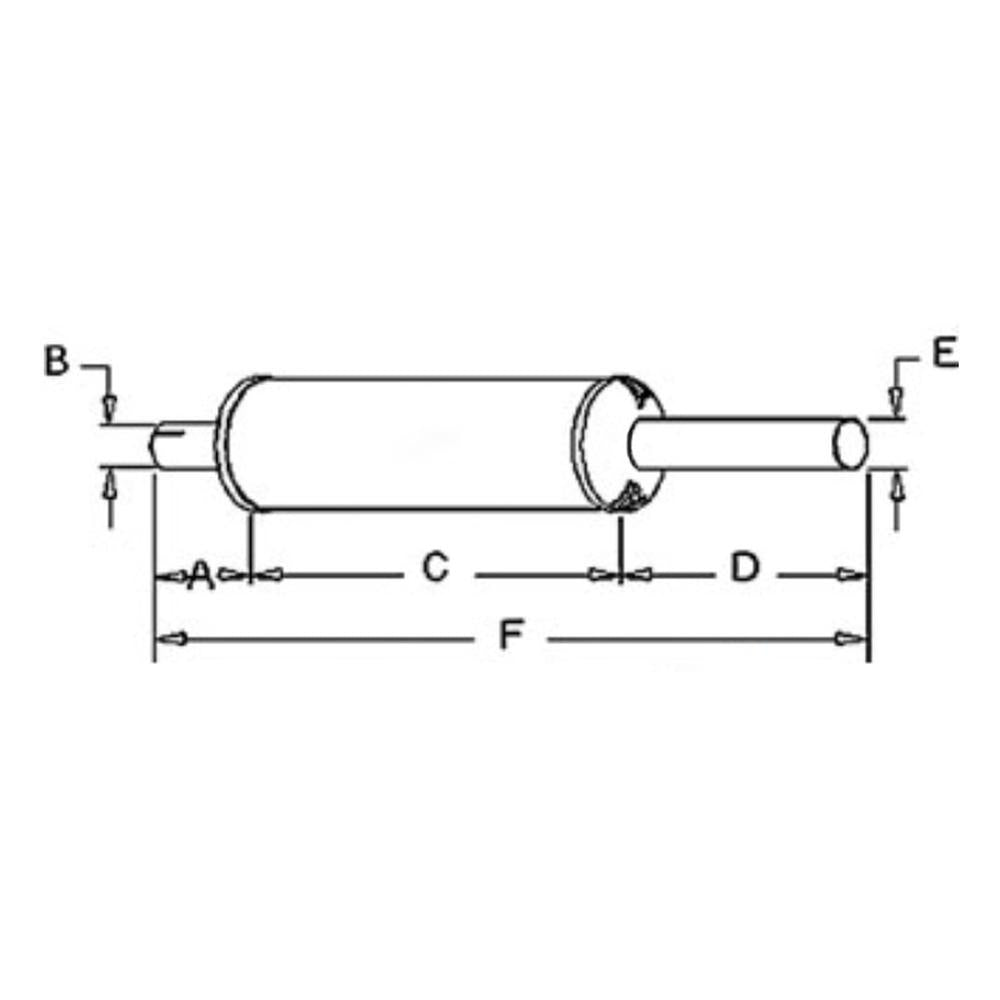 Muffler Fits 2424 2444 2504 3414 424 444 I 504 381665R92 403825R1 403825R1-A