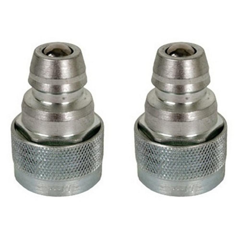 4060-4MB (2) Hydraulic Coupler Adapters Pioneer to Fits John Deere Fits John Dee