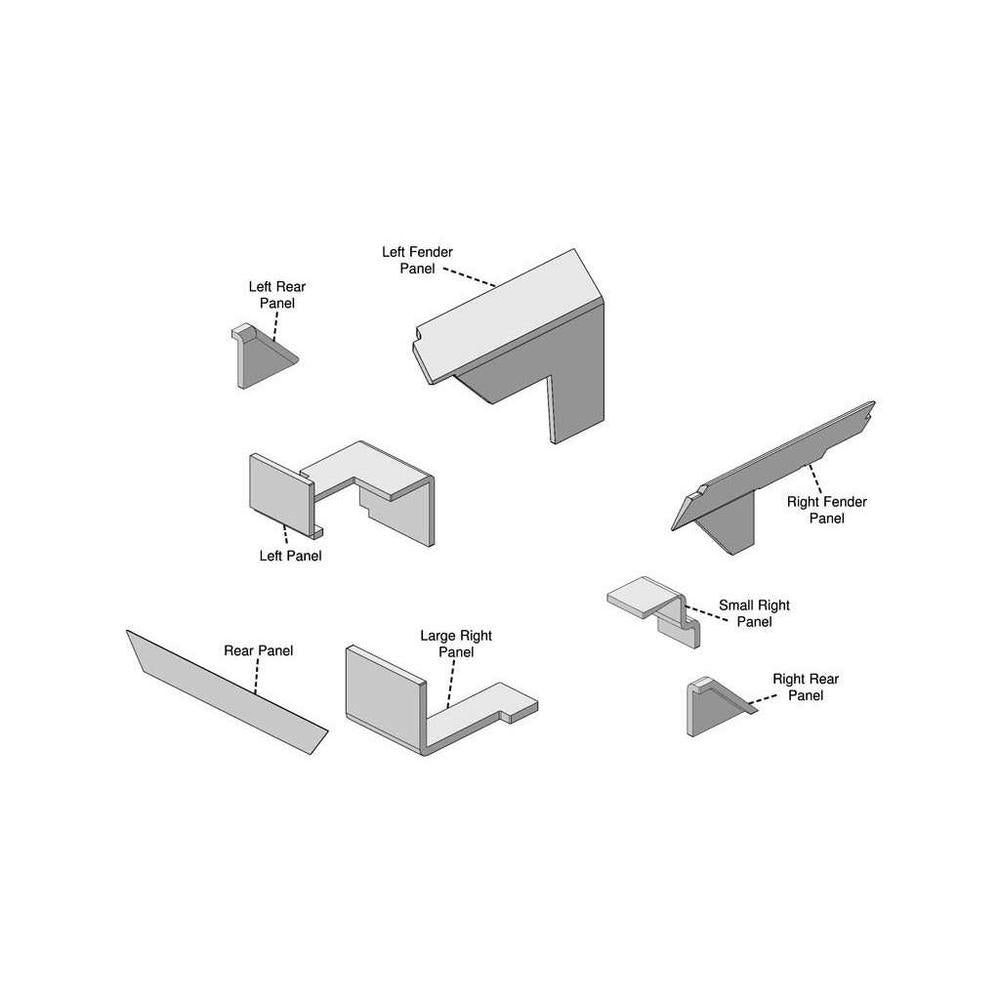 Fits John Deere 2840 Series Lower Cab Kit
