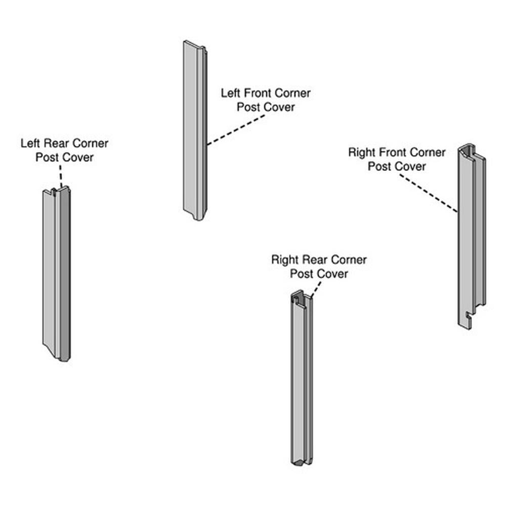 2040-2940 New Cab Corner Post Kit Fits John Deere Tractor 040 2240++