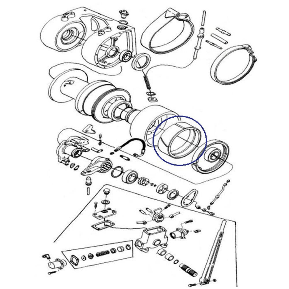 407888 Winch Secondary Clutch Band for Gearmatic 19 & Cargo 28
