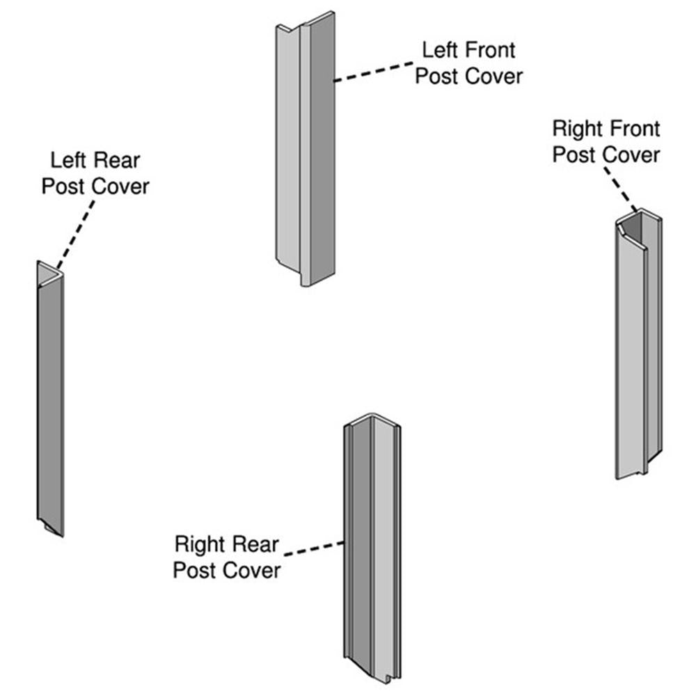 Fits John Deere 55/55 Utility Series Corner Post Kit