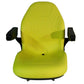 Yellow Seat w/ Armrests & Bracket Fits John Deere Tractor X720 X724 X728 X740