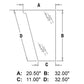 Cab Glass Front Lower - Left Hand Fits Case 580M 590 580 Super M 338420A1