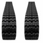 Two Rubber Tracks 450x86x58 Fits Gehl Compact Loaders RT250 RT255 VT320