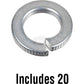 455-80000-20-JN J&N Electrical Products Washer, Lock, Split
