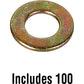 456-10000-100-JN J&N Electrical Products Washer, Flat