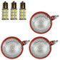 45640DB Headlight and 12V Rear Combo Work Light Fits IH Fits FARMALL Tractor LED