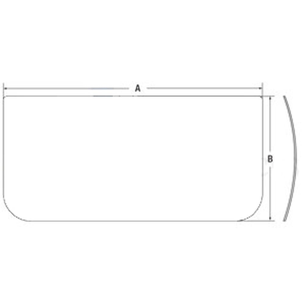Lower Windshield Glass Fits Hitachi Replaces 4448307