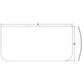 Fits JD Fits John Deere 200C 230C 120C Excavator Front Lower Cab Glass Window 46