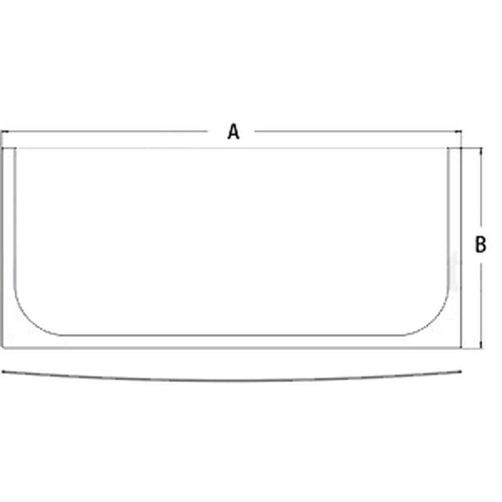 Cab Glass - Windshield Lower Front Fits John Deere 350DLC 290GLC 200DLC 210G 250