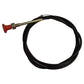 47V1534 Universal Fit 82" Long Round Red Handle Pull to Stop Cable