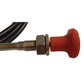 47V1534 Universal Fit 82" Long Round Red Handle Pull to Stop Cable