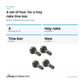 48138 TB7623 Tine Bar Bearing Set of 4 Fits New Holland Vermeer Hay Rake