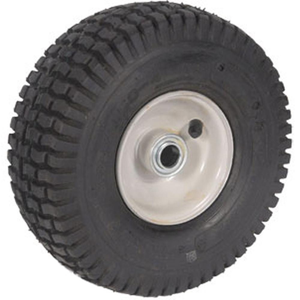 5-2305 4.10x3.50x4 Wheel Assembly 2 PLY With Grease Zerk For Snapper Mower