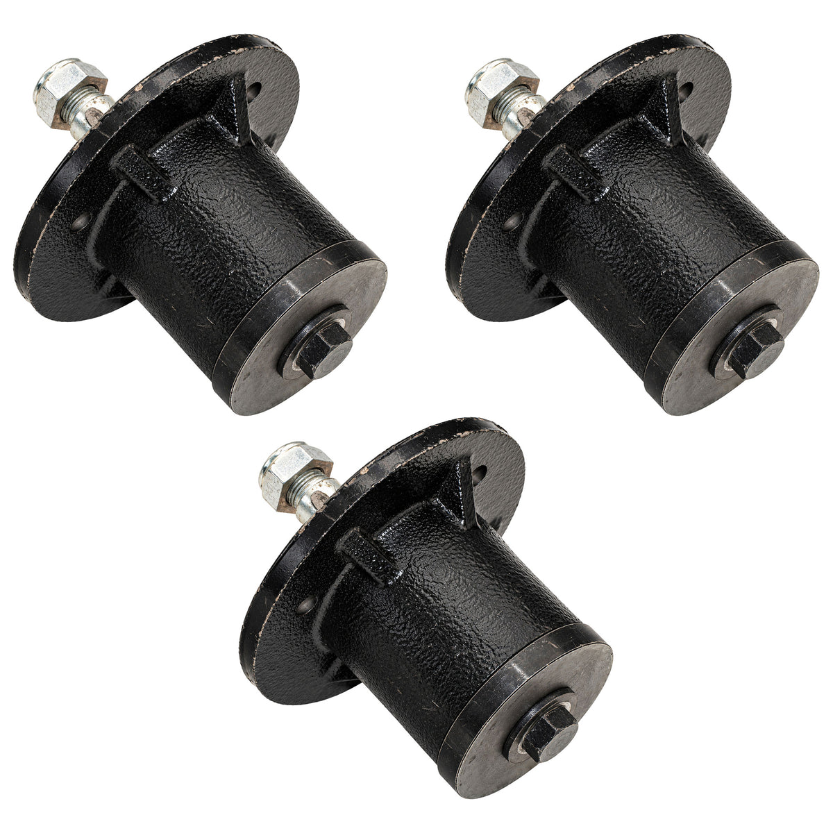 Set of (3) Mower Spindles w/o Pulleys 502303 Fits King Kutter Finishing Mowers