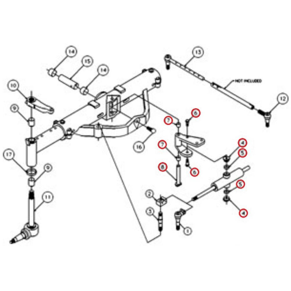 50291003 Basic Front Axle Overhaul Kit Fits Case/International Harvester
